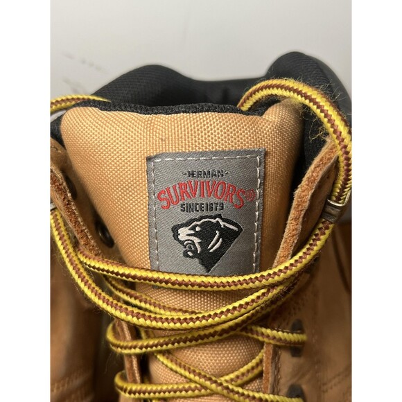 Herman Survivors Boots Mens Size 6W Brown Leather Waterproof Safety Toe Work - Picture 3 of 12